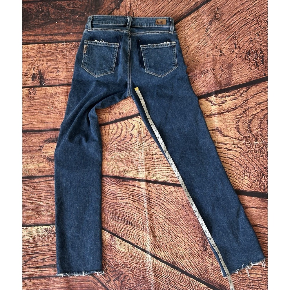 PAIGE Vintage Julia Jeans Felice Wash Fray Hem Women's Size 25 Denim - Picture 8 of 13